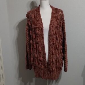 FavLux Fashion Cardigan Deep Rose Size M/L